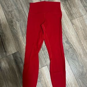 Lululemon red align leggings